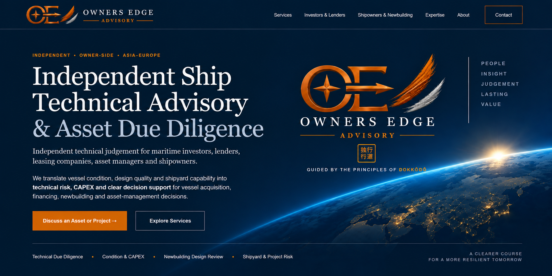 Owners Edge Advisory — Independent Ship Technical Advisory and Asset Due Diligence